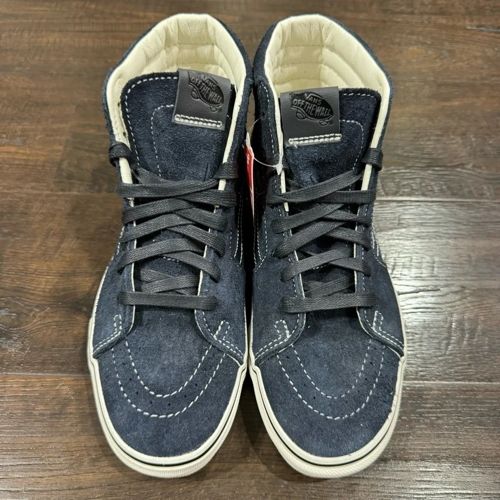 Vans‎ Sk8-Hi Hairy Suede Sky Captain Sneaker Size 8.5 Women